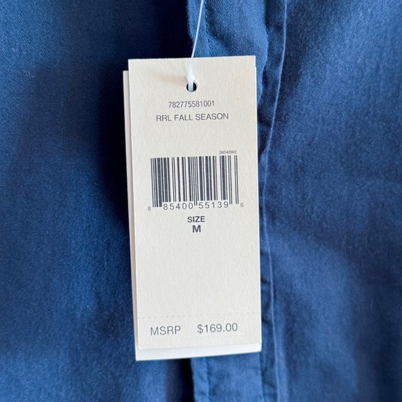 RRL by Ralph Lauren Utility Shirt – Navy (Men’s M, NWT) - Picture 7 of 9